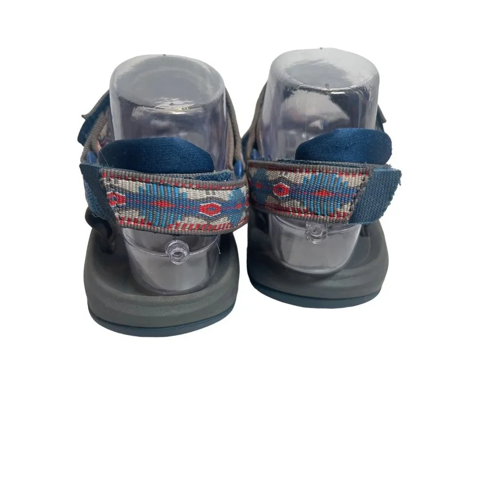 Teva Hurricane FM1219L Sandals Waterproof Hiking Blue/Red Navajo Print 4M/6W - Picture 6 of 8